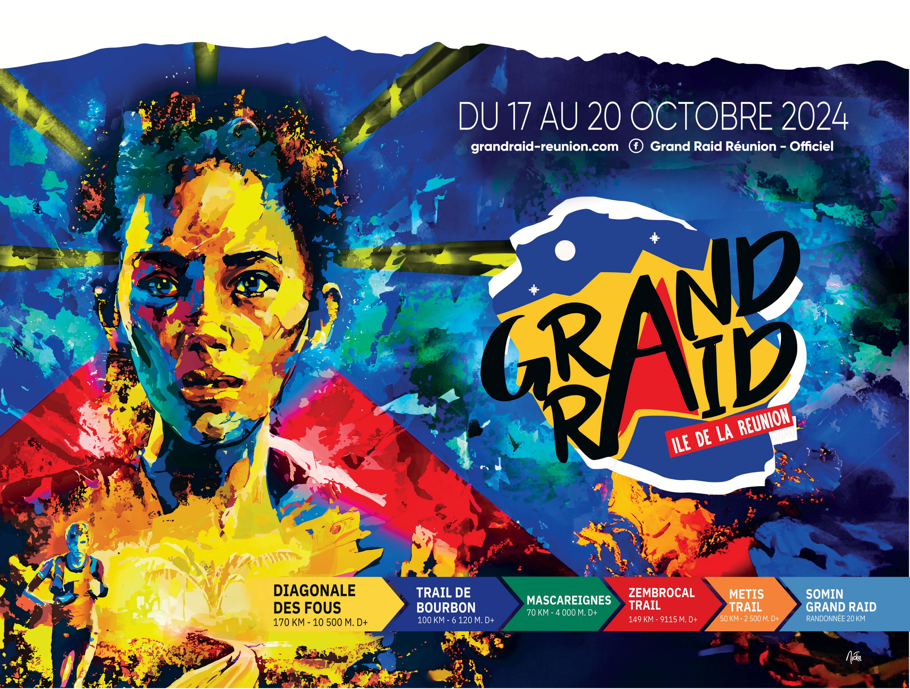 Poster Grand Raid de la Réunion
